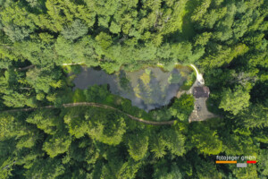 Drohnenfotos der Stadt Langenthal aus senkrechter Perspektive.